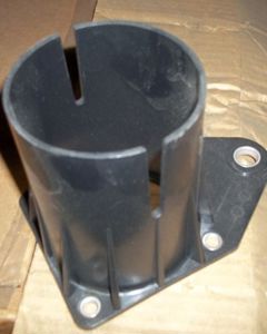 TUBE ANCHOR  PLATE,F/3.50"  (MOLDED PLASTIC STYLE)